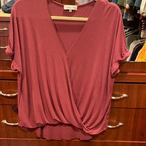 Grace and lace cross crepe tee